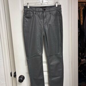 White House Black Market Charcoal Straight Leg Jeans